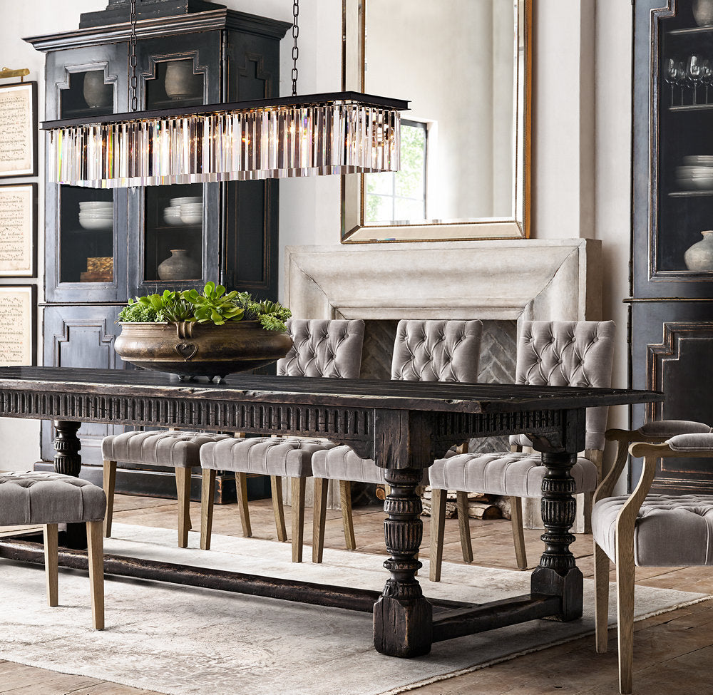 RHYS RECTANGULAR CHANDELIER 49"