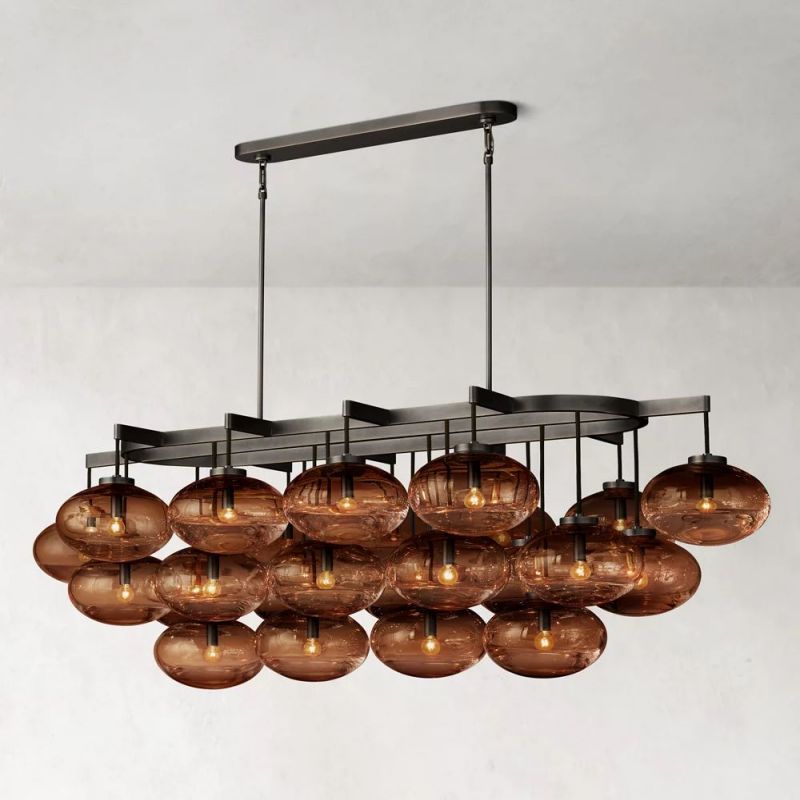 Cabrette Linear Chandelier 72"-MEET LIGHTING