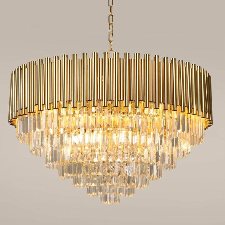 Callistenes Clear Crystal Chandelier-Meet Lighting