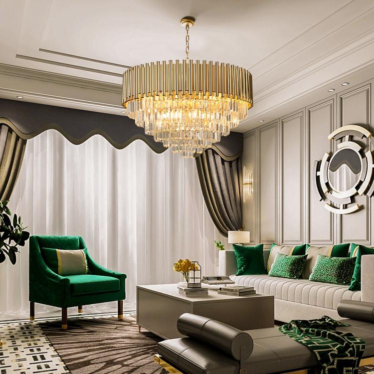 Callistenes Clear Crystal Chandelier-MEET LIGHTING