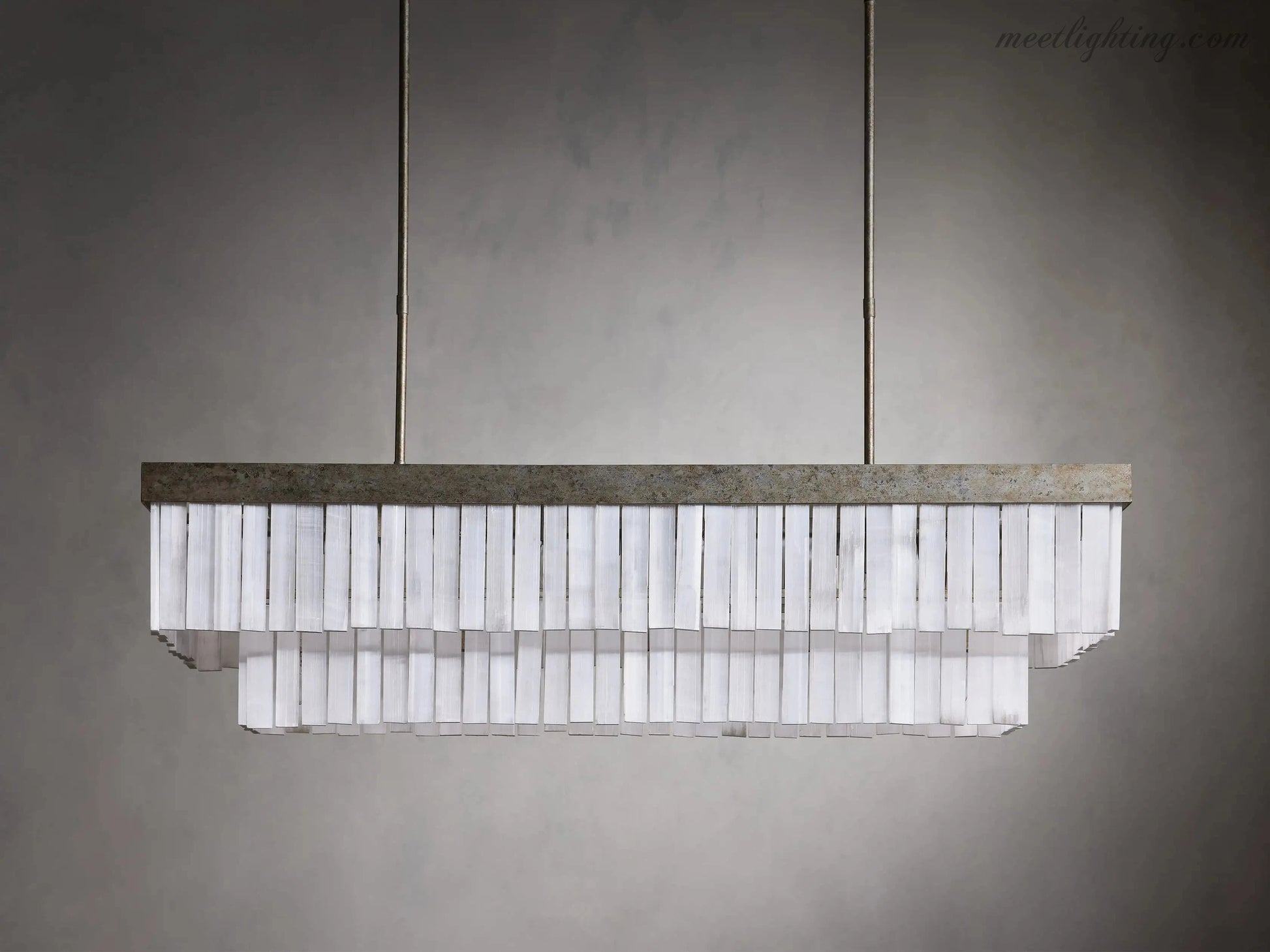 Cameron Rectangular Chandelier-Meet Lighting