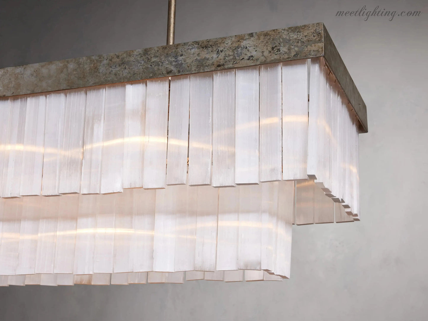 Cameron Rectangular Chandelier-Meet Lighting