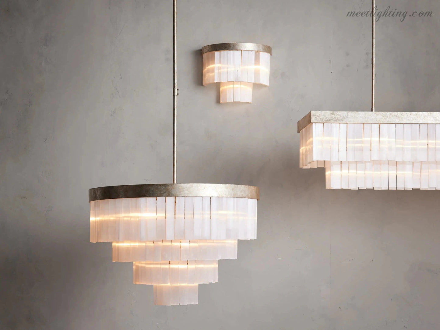 Cameron Rectangular Chandelier-Meet Lighting