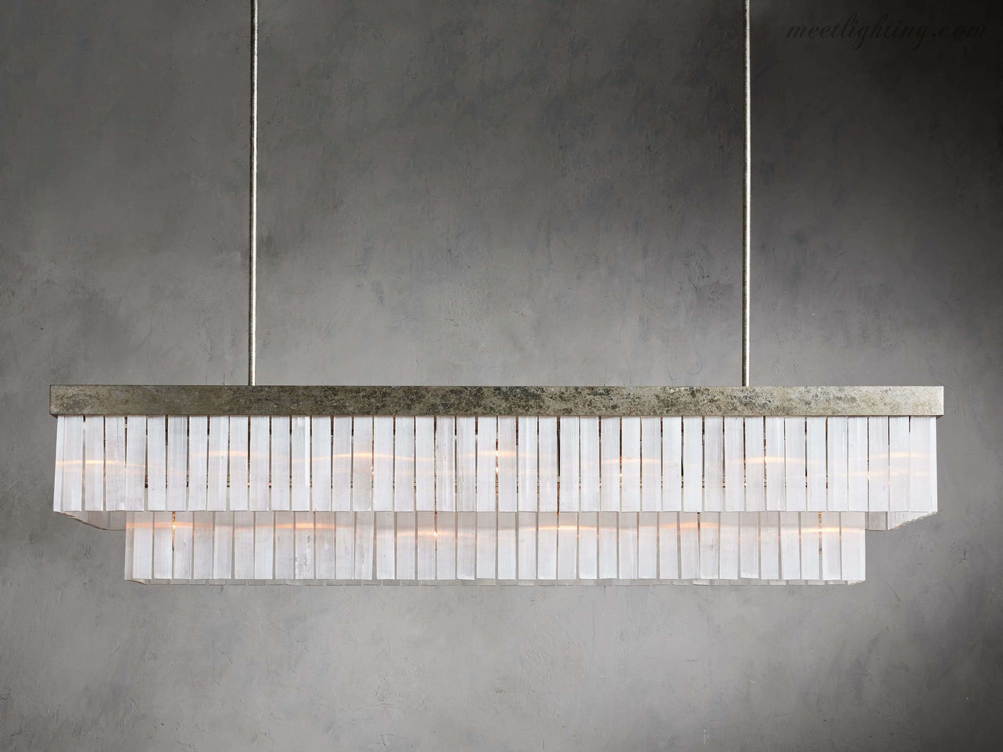 Cameron Rectangular Chandelier-Meet Lighting