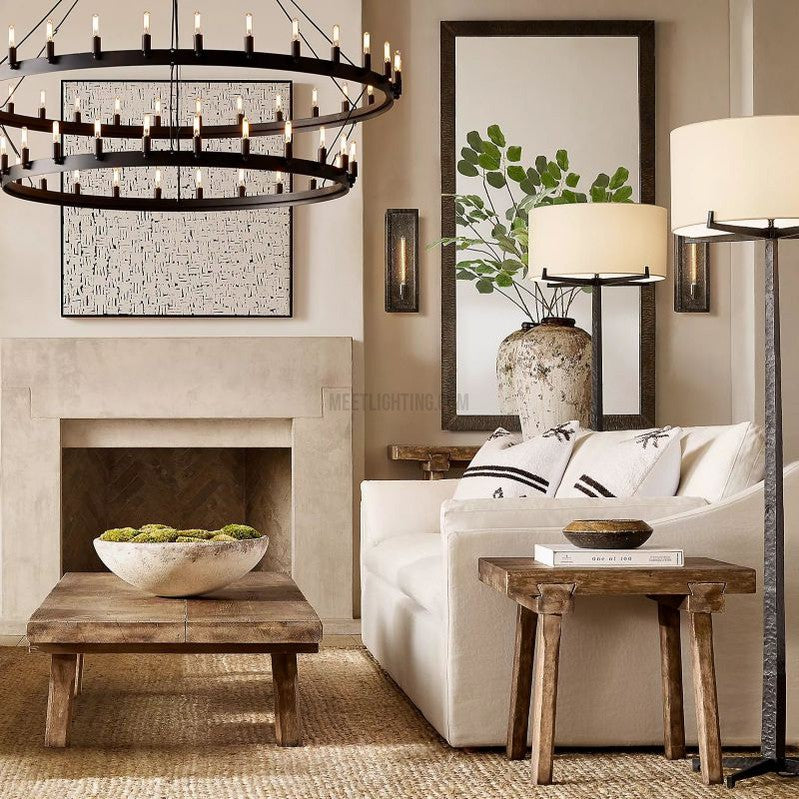 Camino Vintage Filament 2-tier Chandelier-MEET LIGHTING