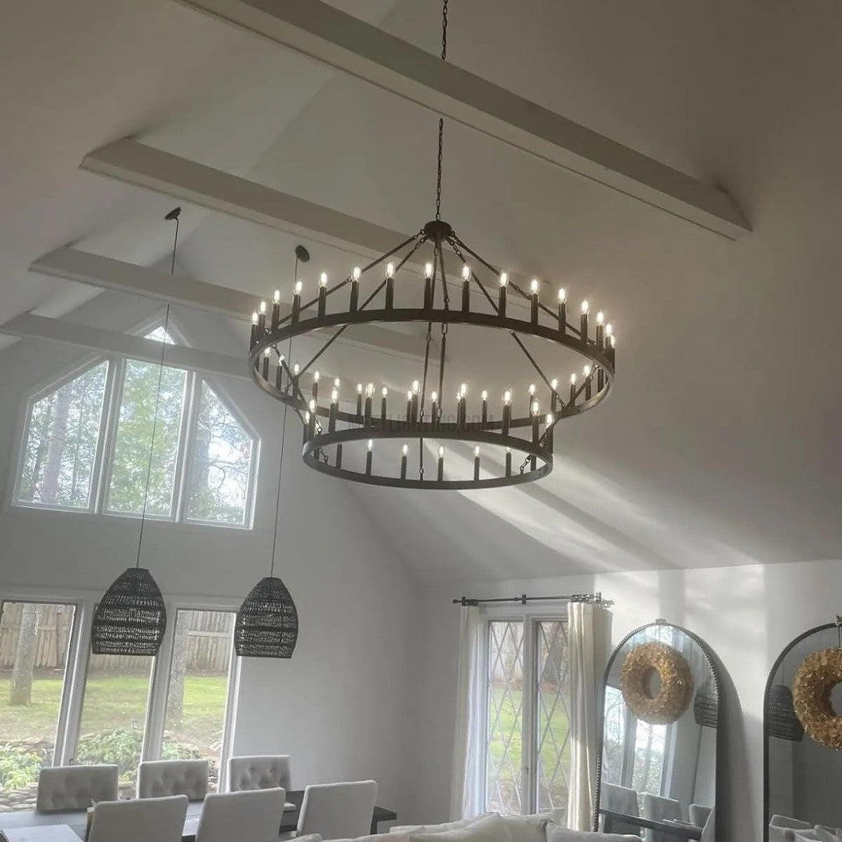 Camino Vintage Filament 2-tier Chandelier-MEET LIGHTING