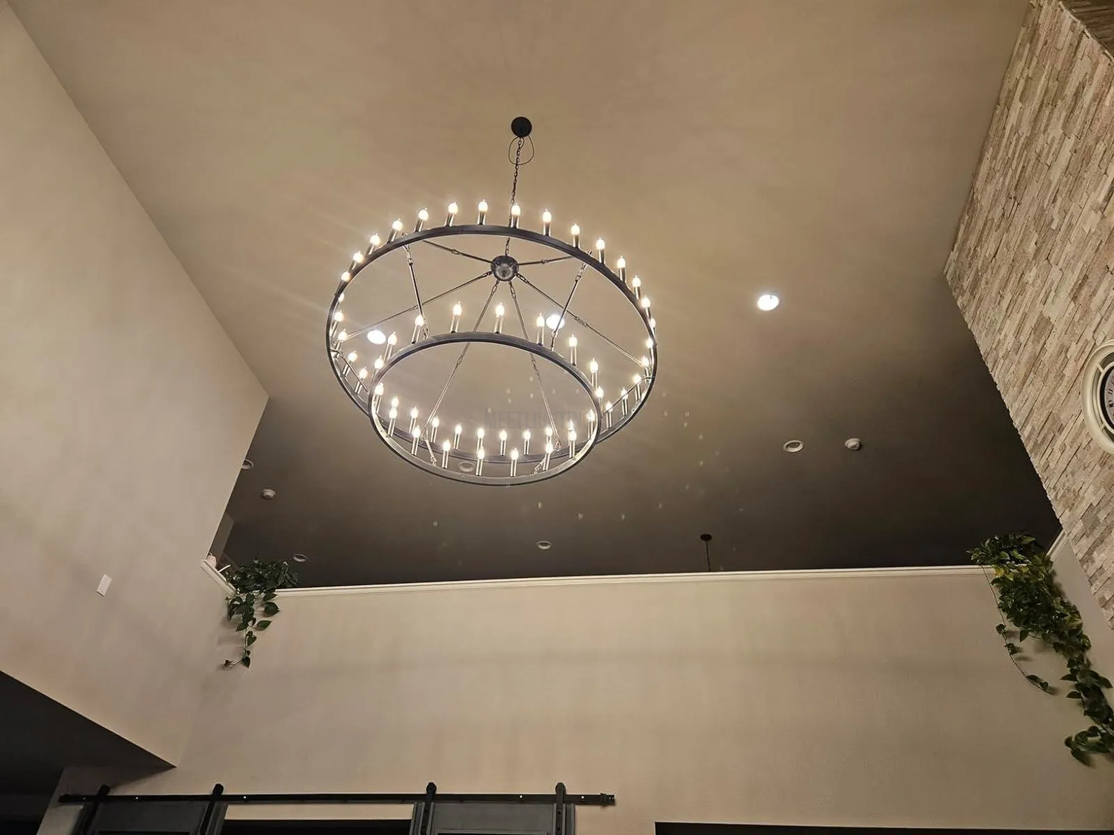 Camino Vintage Filament 2-tier Chandelier-MEET LIGHTING