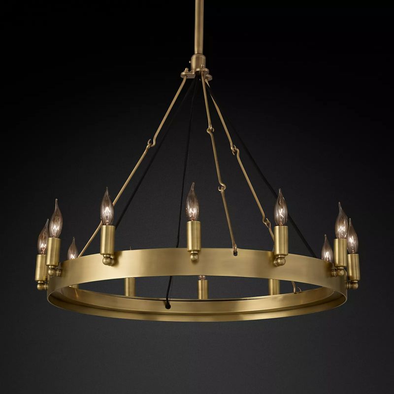 Camino Vintage Candelabra/Filament Round Chandelier