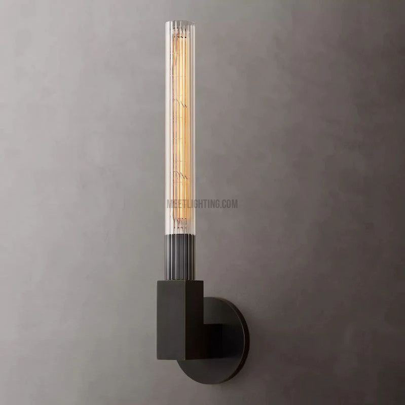 Cania Glass Wall Sconce-Meet Lighting