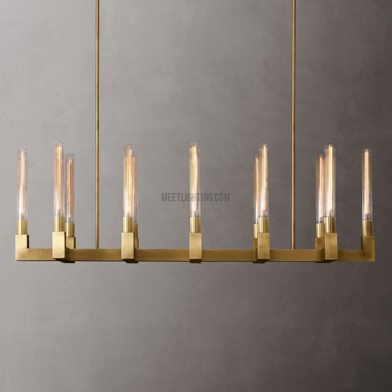 Cania Linear Chandelier 55"-Meet Lighting