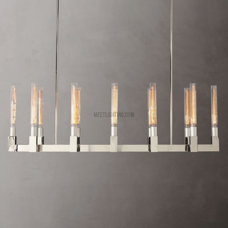 Cania Linear Chandelier 55"-Meet Lighting