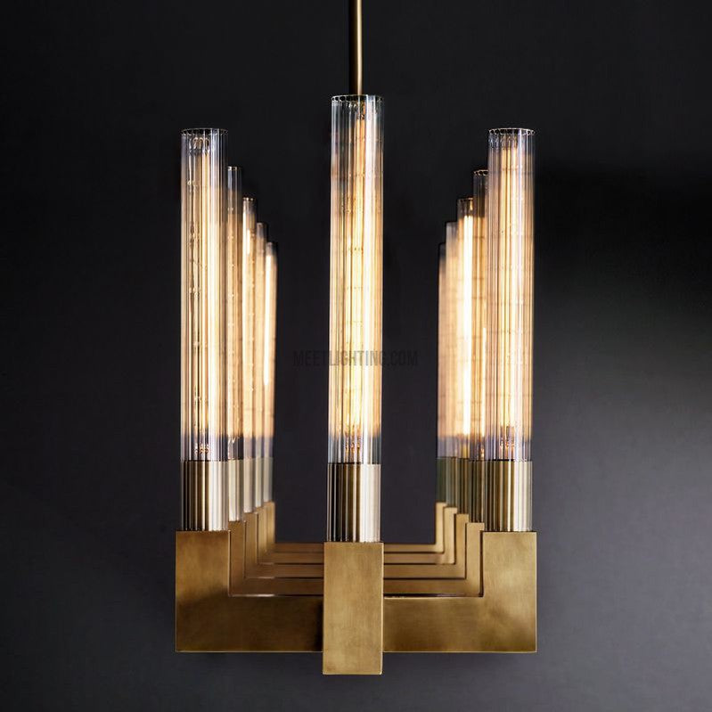 Cannele Linear Chandelier 55"-MEET LIGHTING
