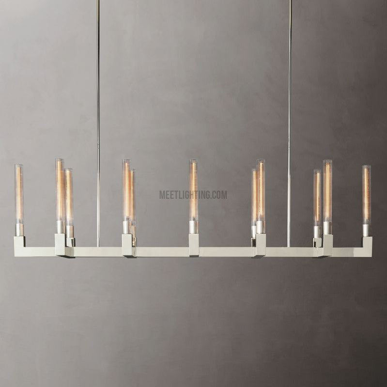 Cania Linear Chandelier 67"-Meet Lighting