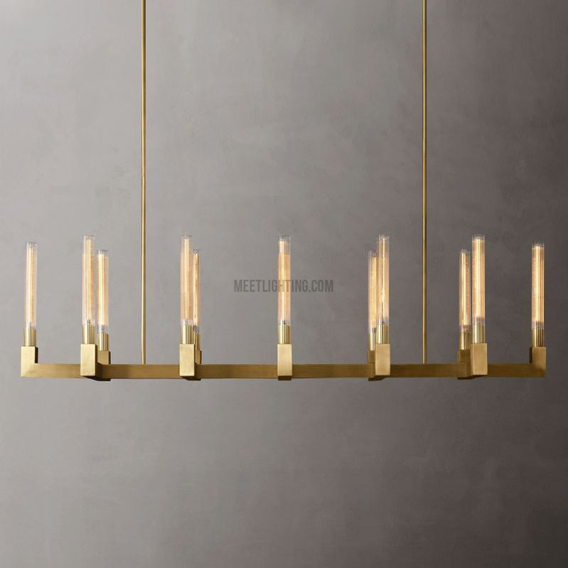 Cania Linear Chandelier 67"-Meet Lighting