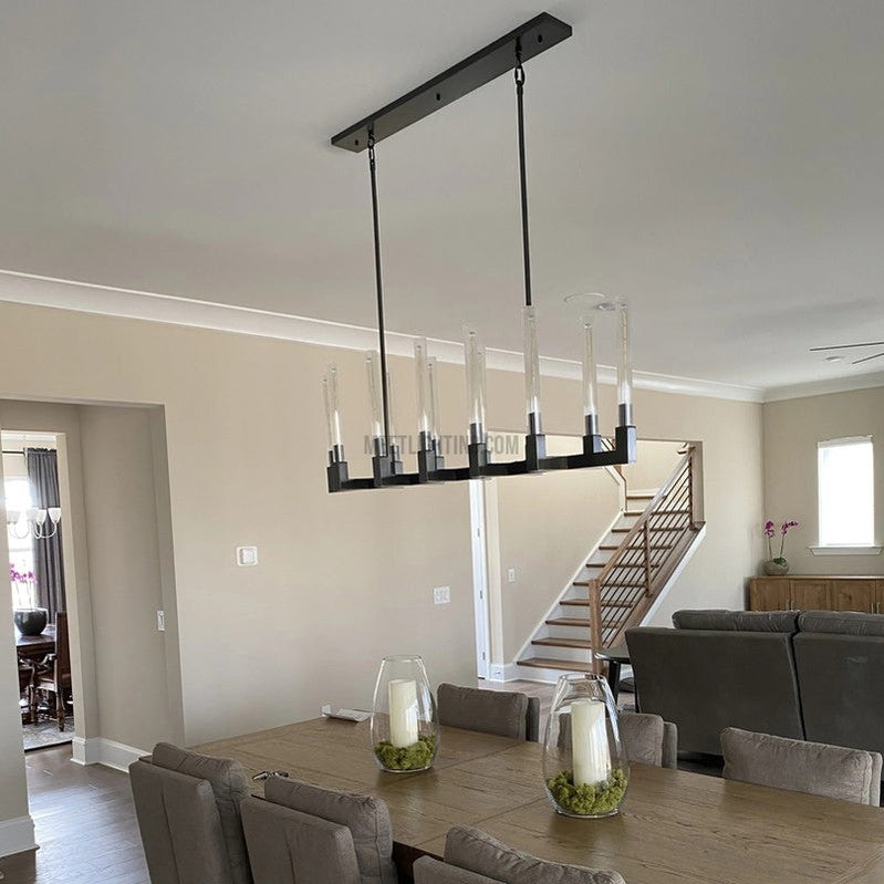 Cannele Linear Chandelier 67"-MEET LIGHTING