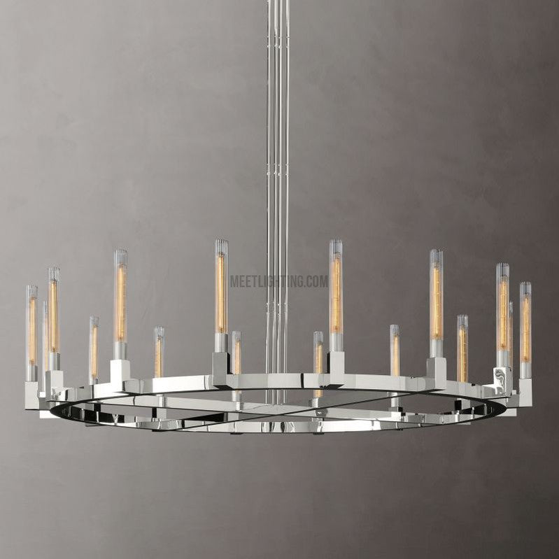 Cania Round Chandelier 72"-Meet Lighting