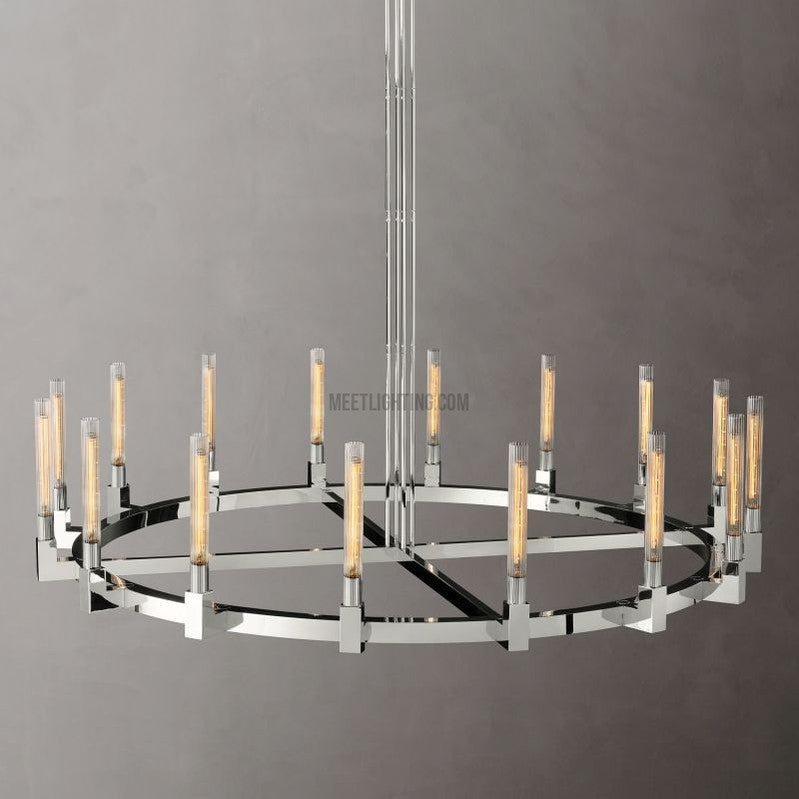 Cania Round Chandelier 72"-Meet Lighting