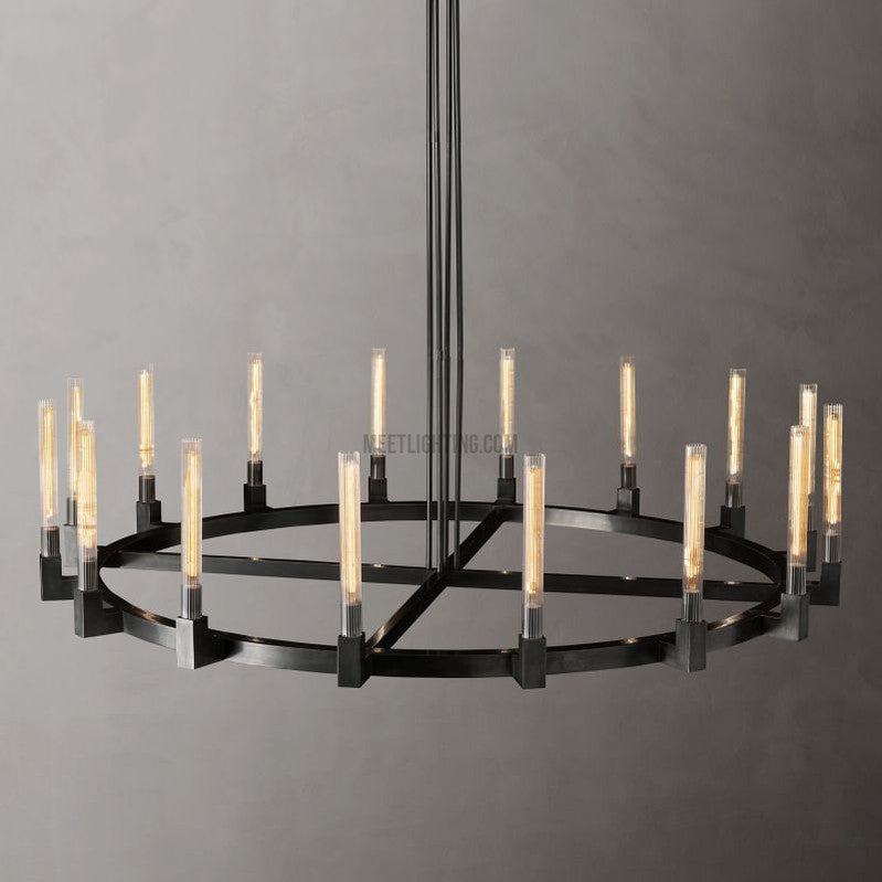 Cania Round Chandelier 72"-Meet Lighting