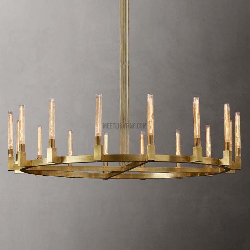 Cania Round Chandelier 72"-Meet Lighting