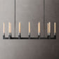 Cania Linear Chandelier 55" chandeliers for dining room,chandeliers for stairways,chandeliers for foyer,chandeliers for bedrooms,chandeliers for kitchen,chandeliers for living room Rbrights Matte Black  
