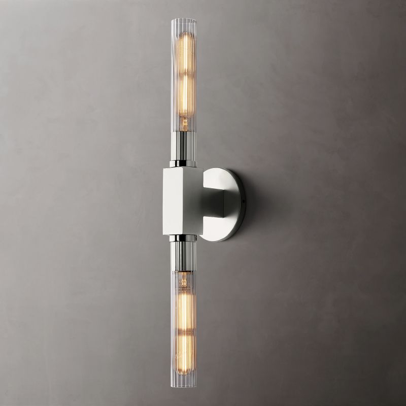 Cania Linear Sconce wall sconce for bedroom,wall sconce for dining room,wall sconce for stairways,wall sconce for foyer,wall sconce for bathrooms,wall sconce for kitchen,wall sconce for living room Rbrights Polished Nickel  