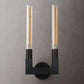 Cannele Glass Double Wall Sconce-Meet Lighting