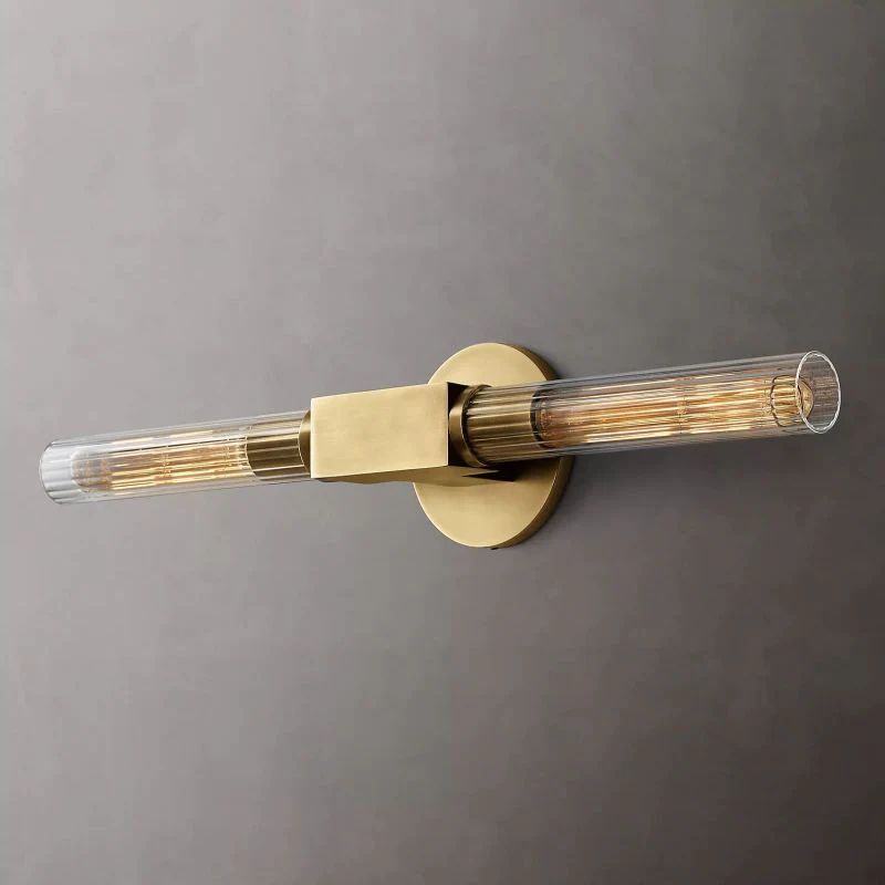 Cannele Glass Linear Wall Sconce-Meet Lighting