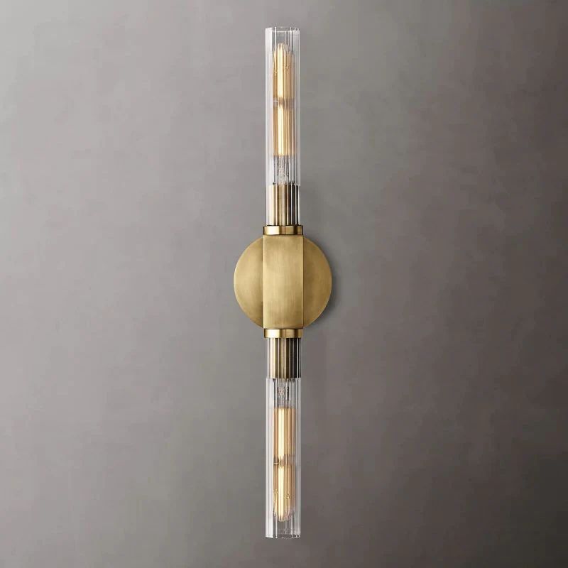 Cannele Glass Linear Wall Sconce-Meet Lighting