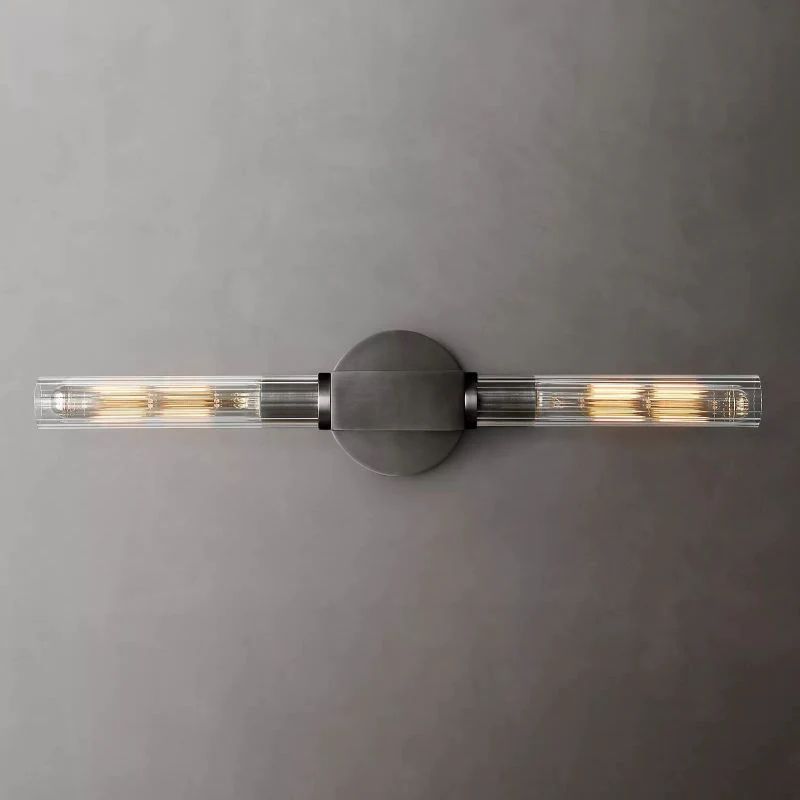 Cannele Glass Linear Wall Sconce-Meet Lighting