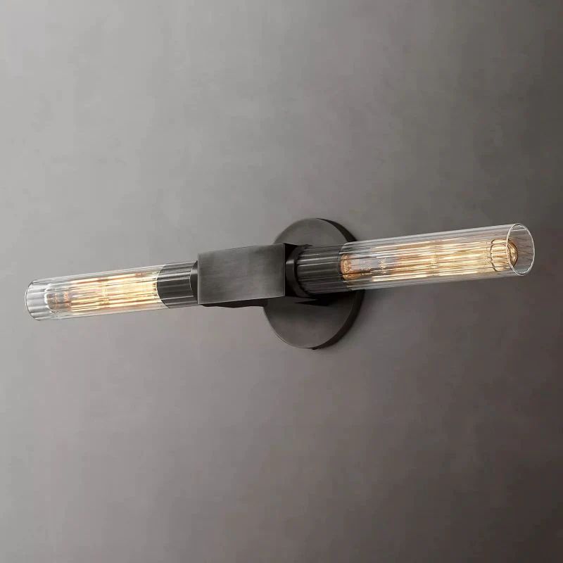 Cannele Glass Linear Wall Sconce-Meet Lighting