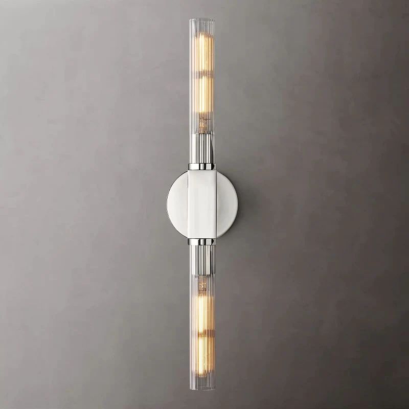 Cannele Glass Linear Wall Sconce-Meet Lighting