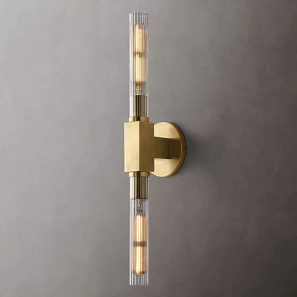 Cannele Glass Linear Wall Sconce-Meet Lighting