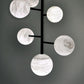 Carol Sphere Delight - Modern Artistic Alabaster Chandelier Light
