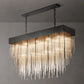 Casa Blown Glass Square Chandelier 54"-Meet Lighting