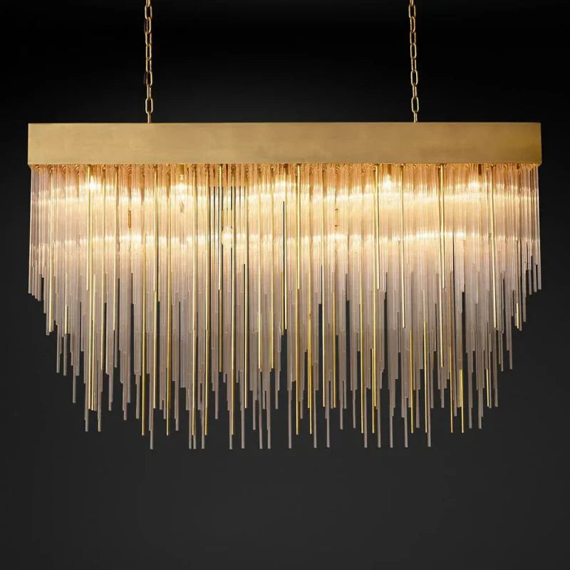 Casocada Rectangular Chandelier 54"