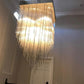 Cascade Glass Rectangular Chandelier 54"-Meet Lighting