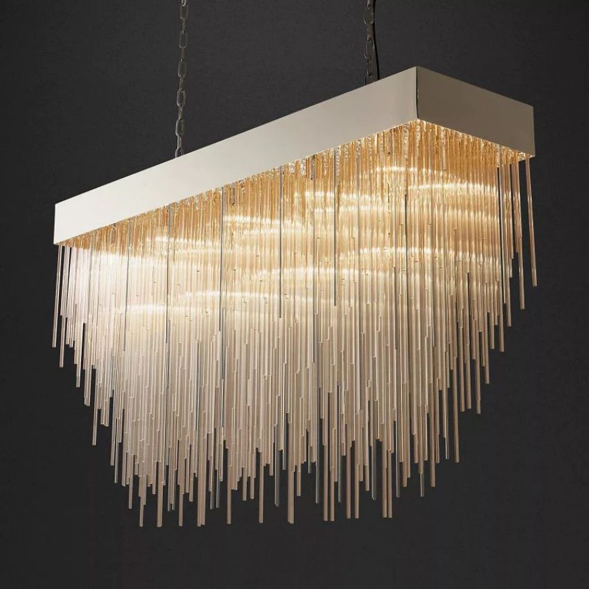 Casocada Rectangular Chandelier 54"