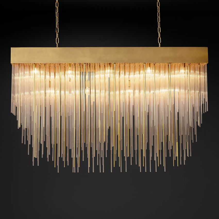 Casha Rectangular & Square Chandelier-Meet Lighting