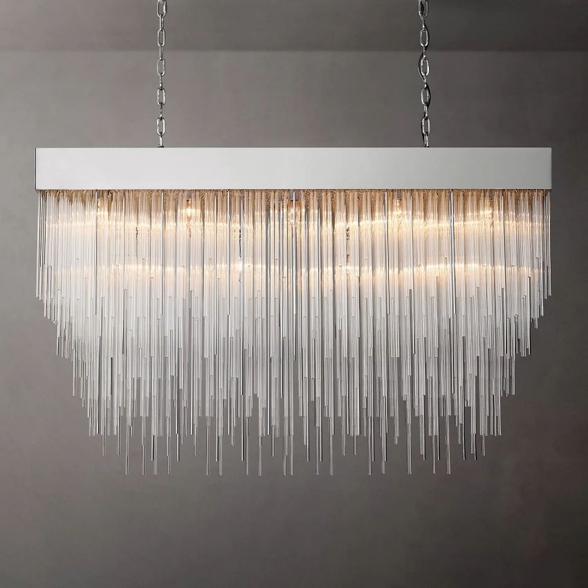 Casha Rectangular & Square Chandelier-Meet Lighting