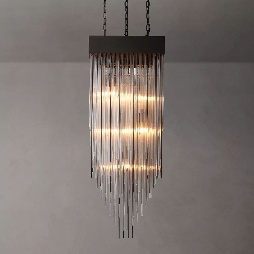 Casha Rectangular & Square Chandelier-Meet Lighting