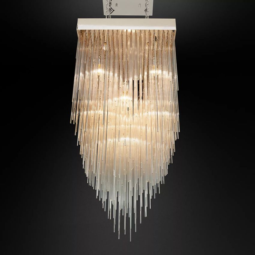 Casha Rectangular & Square Chandelier-Meet Lighting