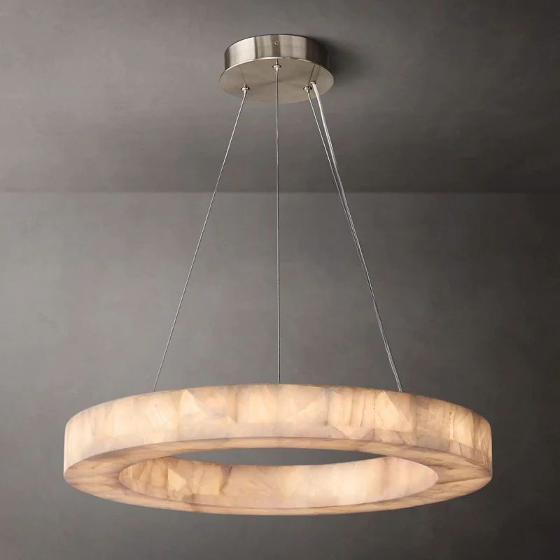 Rivage Calcite Round Chandelier 31"40"60"