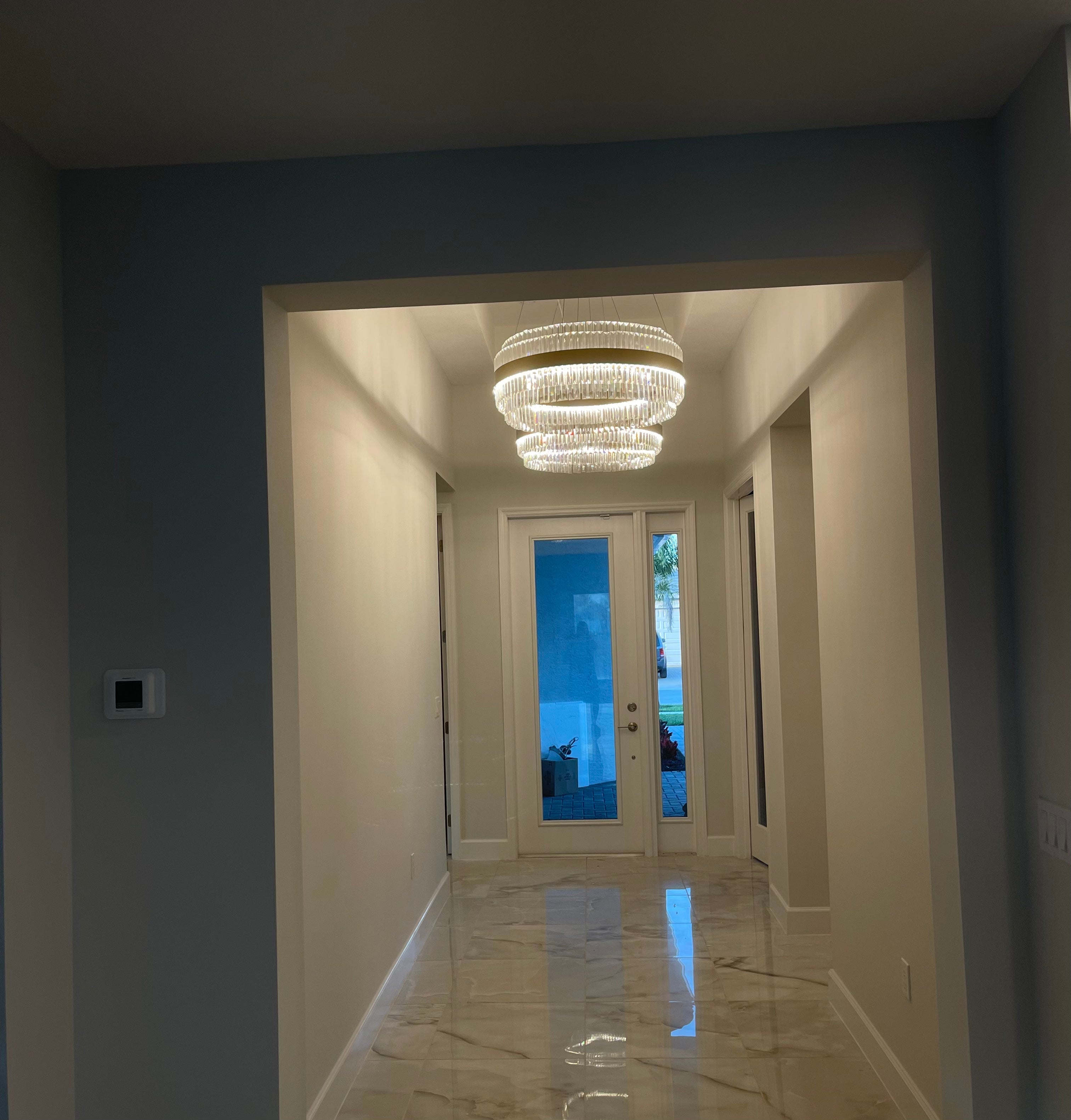 Cebal Odeon Round Crystal Fringe Chandelier-MEET LIGHTING