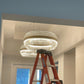 Cebal Odeon Round Crystal Fringe Chandelier-Meet Lighting