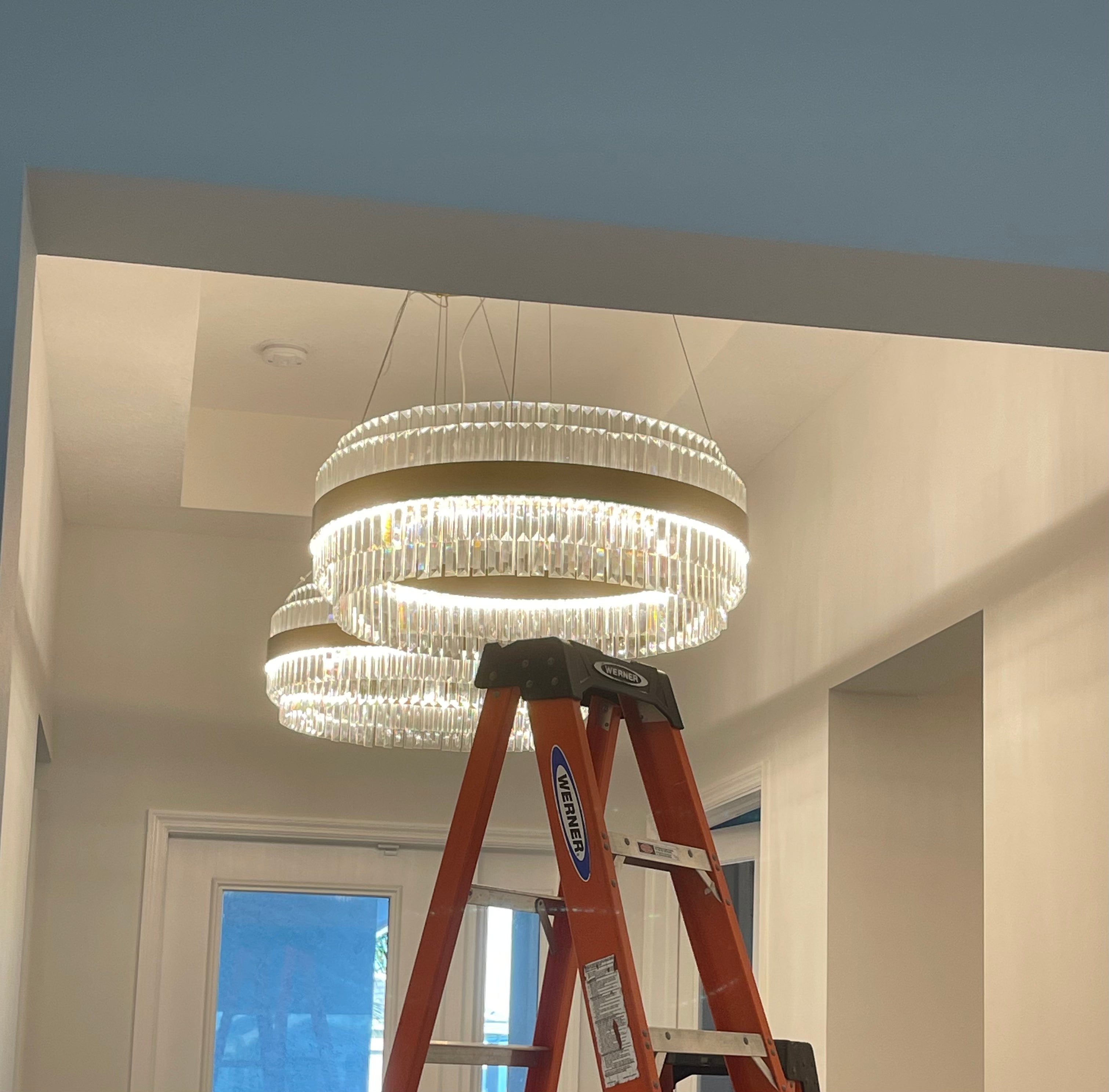 Cebal Odeon Round Crystal Fringe Chandelier-MEET LIGHTING