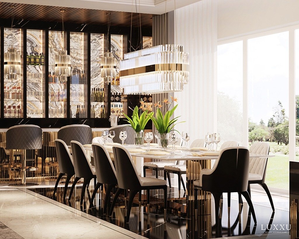 Cebal Odeon Round Crystal Fringe Chandelier-MEET LIGHTING