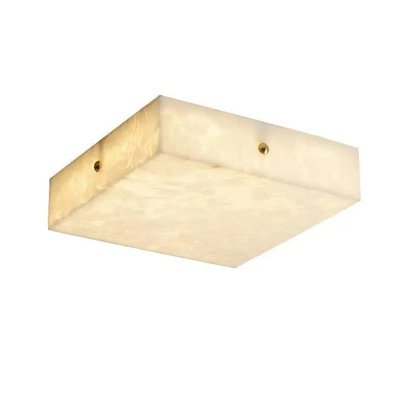 Alabaster Square Flush Mount Ceiling Light 23.62"L   Ceiling Lamp [product_tags] Fabtiko