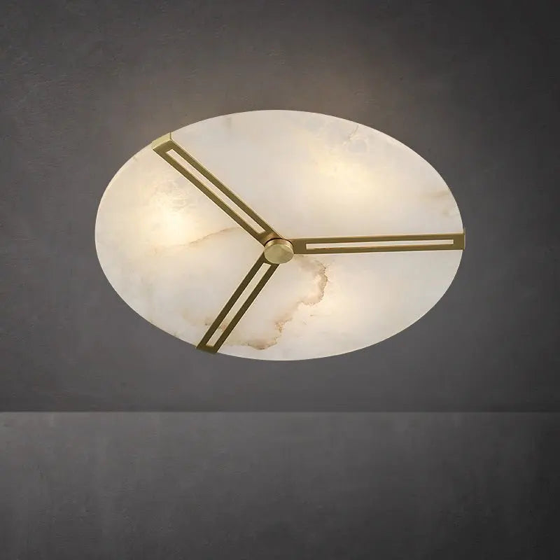 Brass Alabaster Flush Mount Ceiling Light    Ceiling Lamp [product_tags] Fabtiko