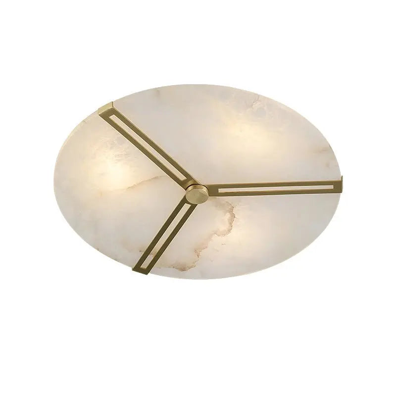 Brass Alabaster Flush Mount Ceiling Light    Ceiling Lamp [product_tags] Fabtiko