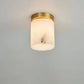 Mini Alabaster Flush Mount Ceiling Lights Cylindrical Small   Ceiling Lamp [product_tags] Fabtiko